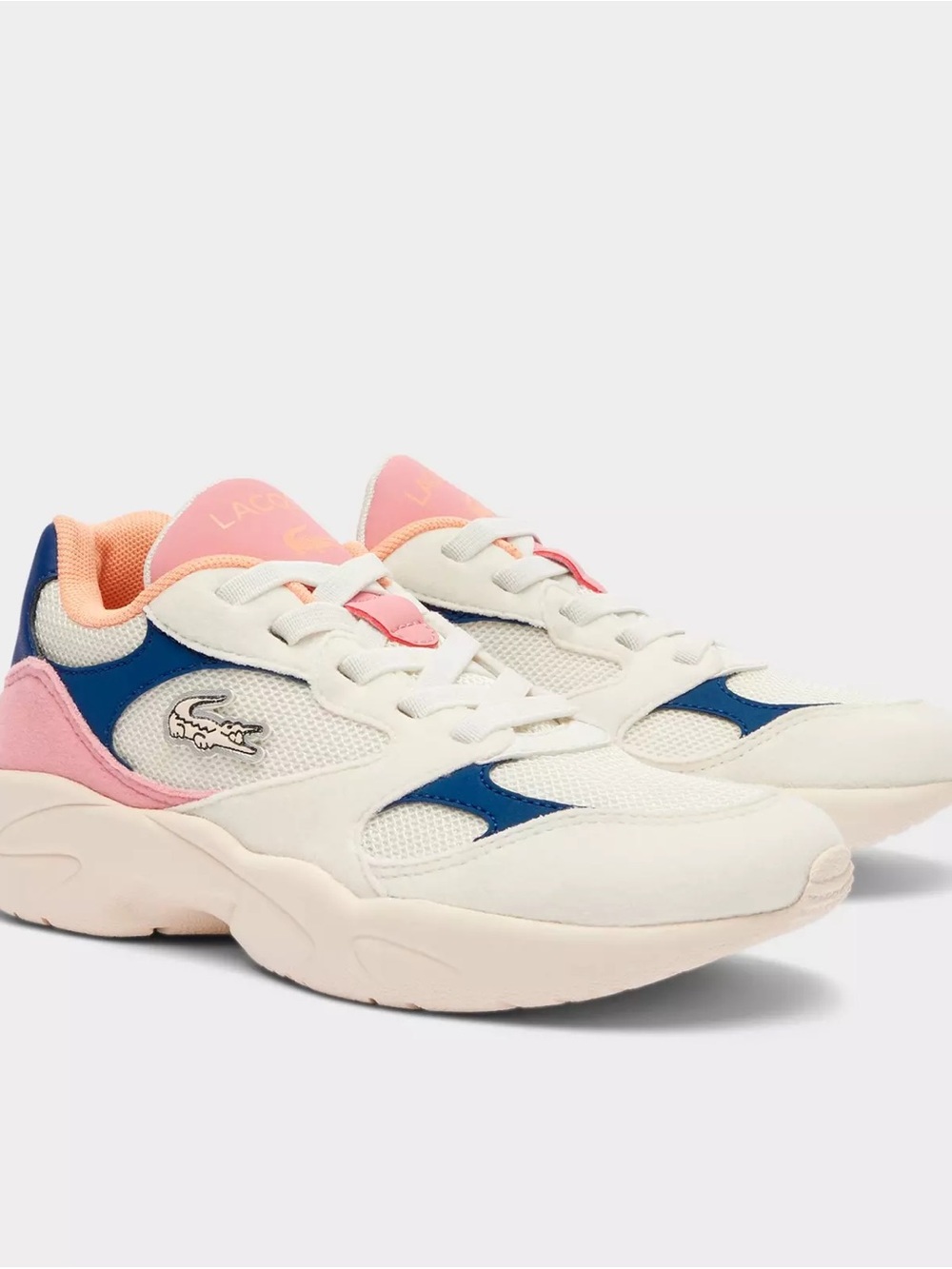 LITTLE KIDS' LACOSTE STORM 96 LOW VINTAGE CASUAL SHOES